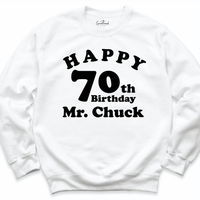 Happy 70th Birthday Shirt White - Greatwood Boutique