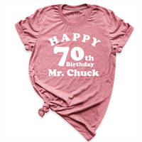 Happy 70th Birthday Shirt Mauve - Greatwood Boutique