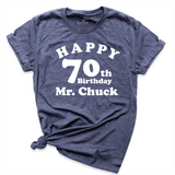 Happy 70th Birthday Shirt Navy - Greatwood Boutique