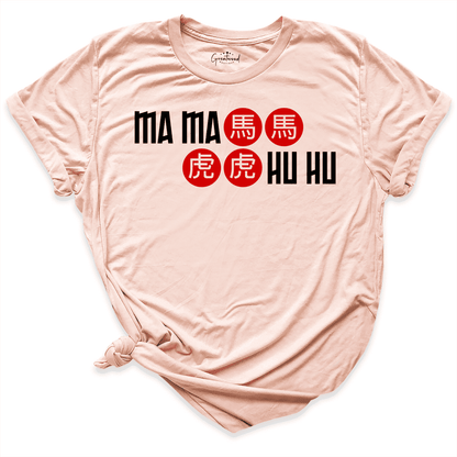 Ma Ma Hu Hu Shirt Peach - Greatwood Boutique