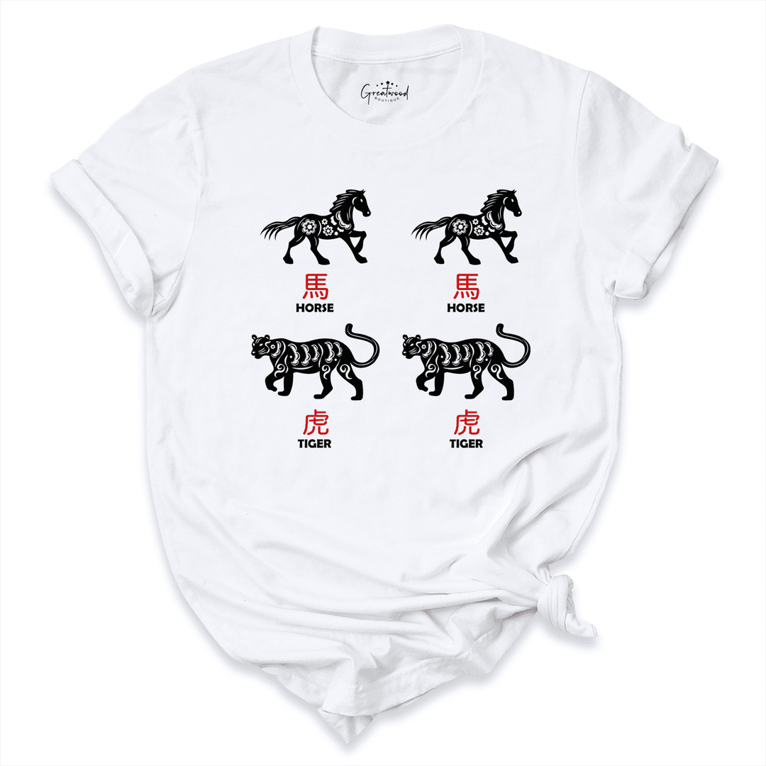 Chinese Idiom Shirt White - Greatwood Boutique