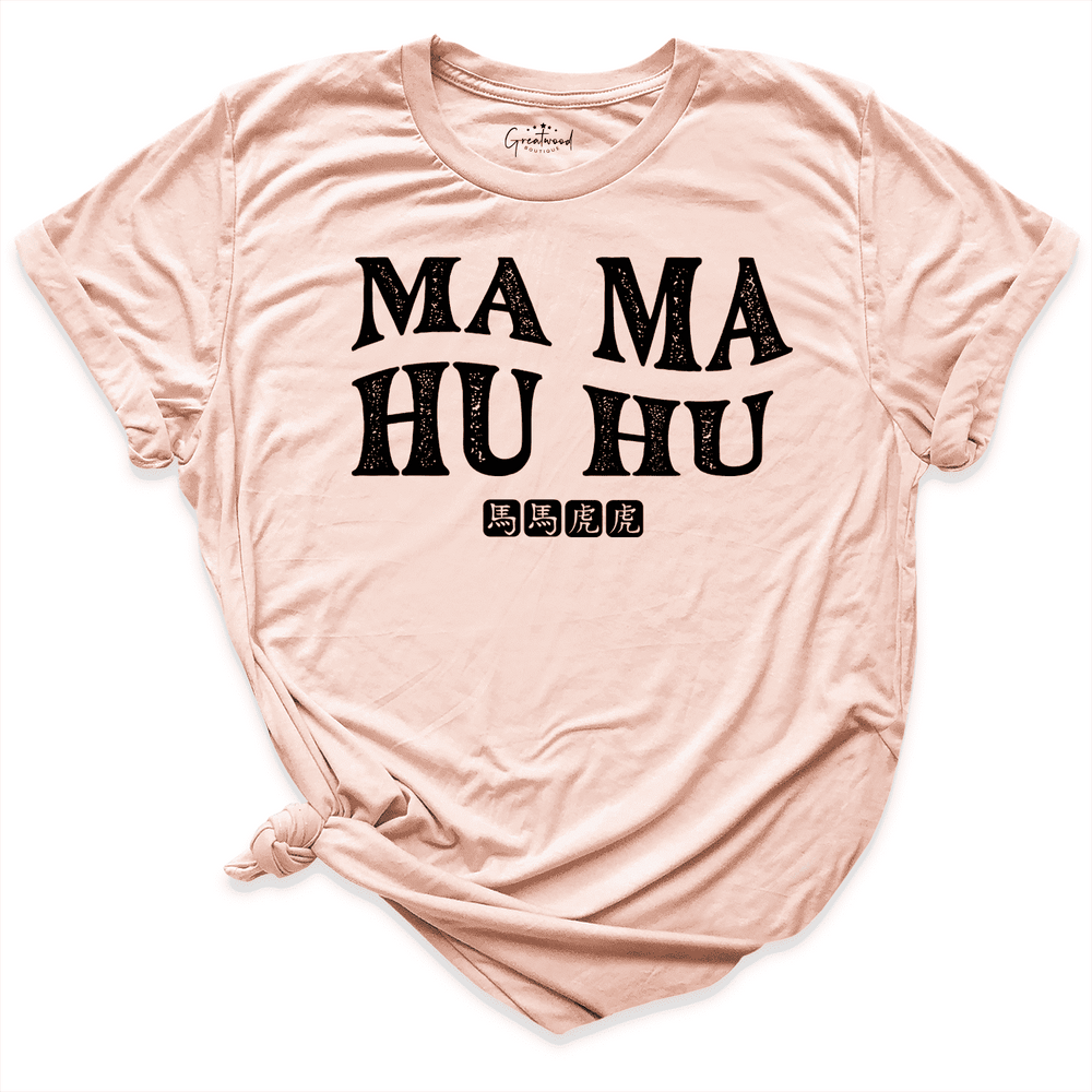 Horse Tiger Shirt Peach - Graetwood Boutique