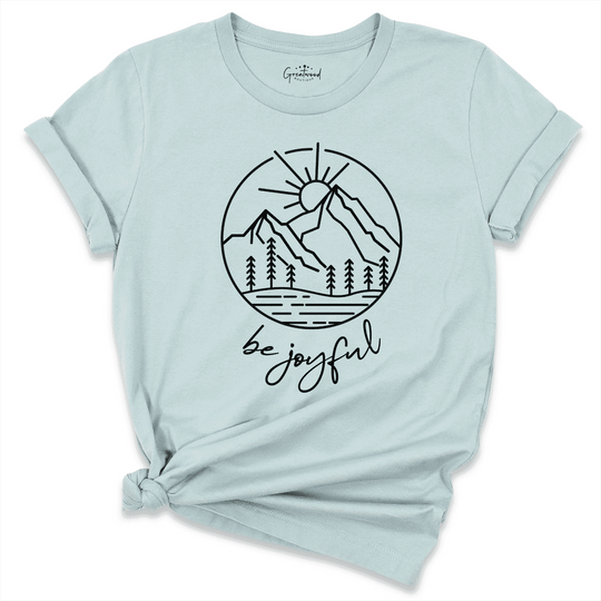 Be Joyful Always Shirt Blue - Greatwood Boutique