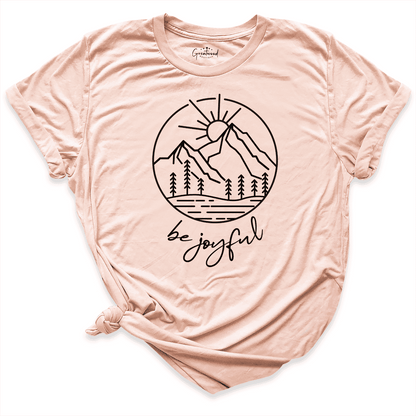 Be Joyful Always Shirt Peach - Greatwood Boutique