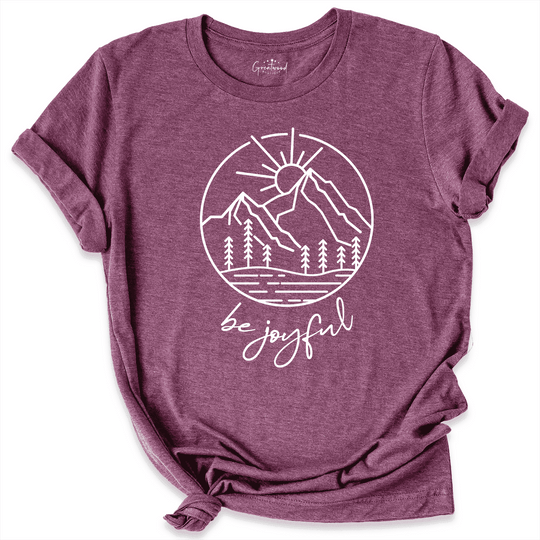 Be Joyful Always Shirt Maroon - Greatwood Boutique