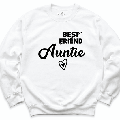 Best Friend Aunt Sweatshirt White - Greatwood Boutique