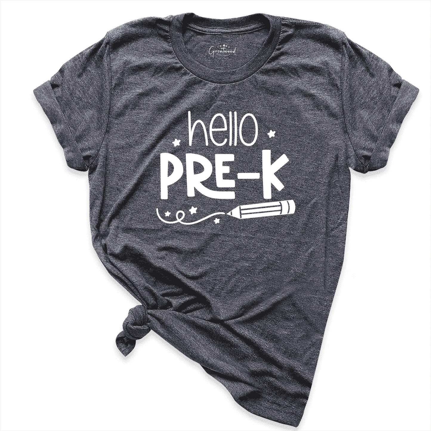 Hello Pre-K Shirt D.Grey - Greatwood Boutique
