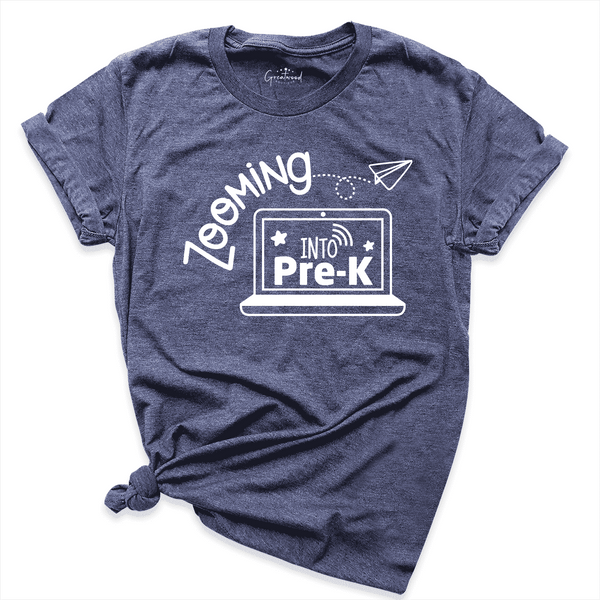 Zooming Into Pre-K Shirt Navy - Greatwood Boutique