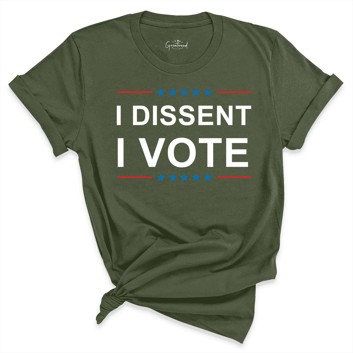 I Dissent Shirt Green - Greatwood Boutique