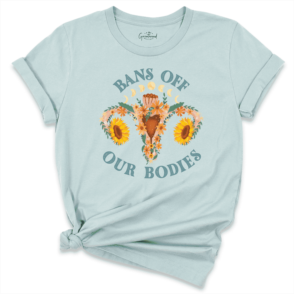 Bans Off Our Bodies Shirt blue - Greatwood Boutique