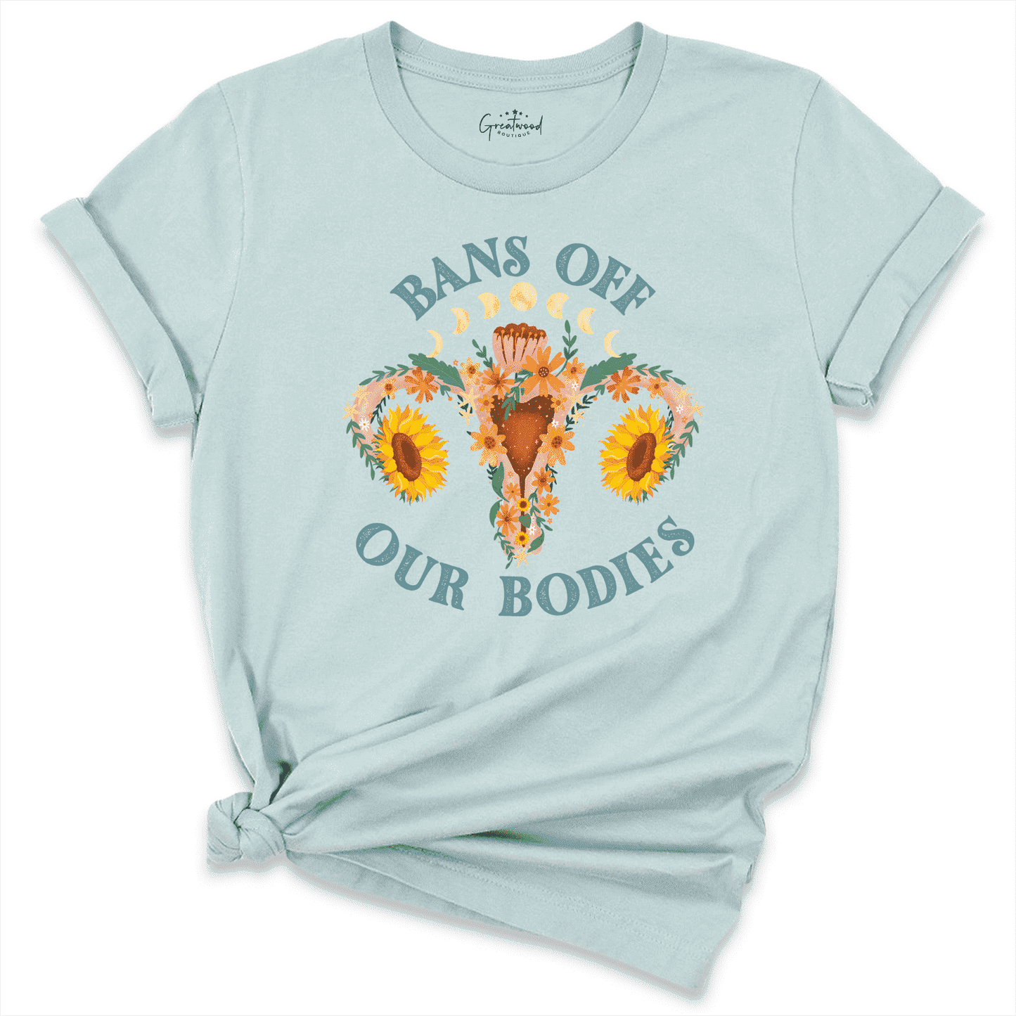 Bans Off Our Bodies Shirt blue - Greatwood Boutique