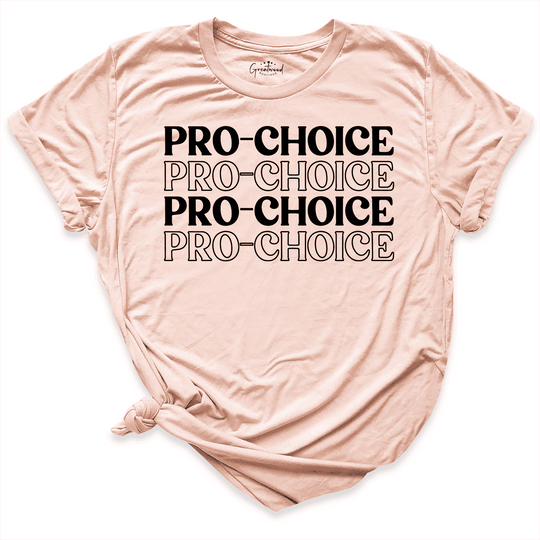 Pro Choice Shirt Peach - Breatwood Boutique