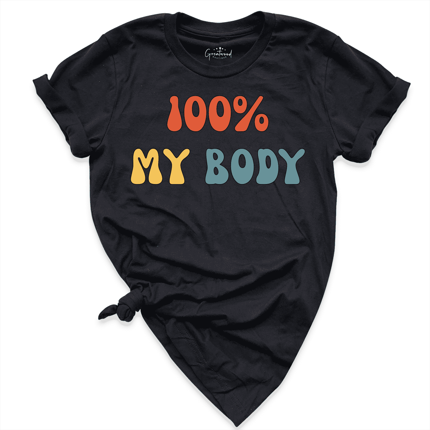 100% My Body Shirt Black - Greatwood Boutique