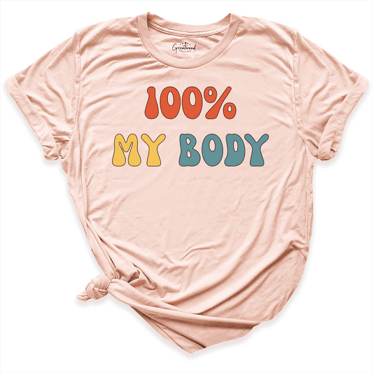 100% My Body Shirt Peach - Greatwood Boutique