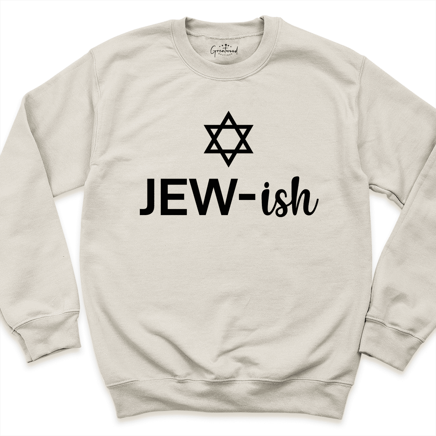 Jewish Sweatshirt White - Greatwood Boutique
