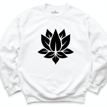 Lotus Flower Sweatshirt White - Greatwood Boutique
