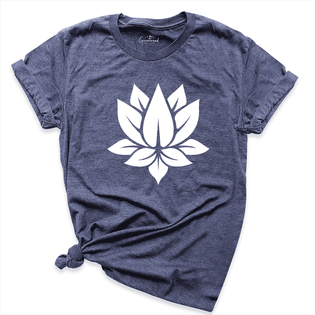 Lotus Flower Shirt Navy - Greatwood Boutique