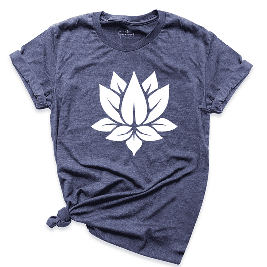 Lotus Flower Shirt Navy - Greatwood Boutique
