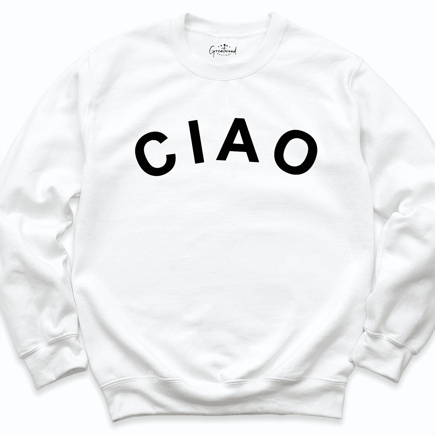 Ciao Sweatshirt White - Greatwood Boutique