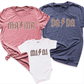 Leopard Mama Dada Mini Shirt Mauve - Greatwood Boutique