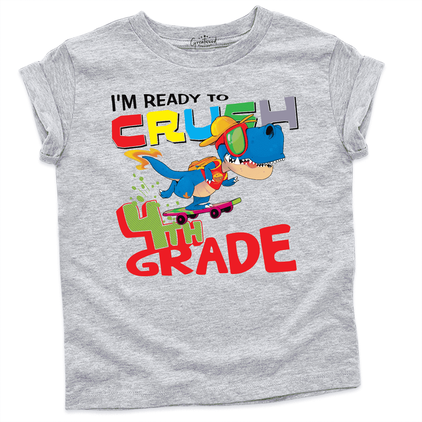 Fourth Grade Shirt Grey - Greatwood Boutique
