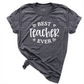 Best Teacher Ever Shirt D.Grey - Greatwood Boutique
