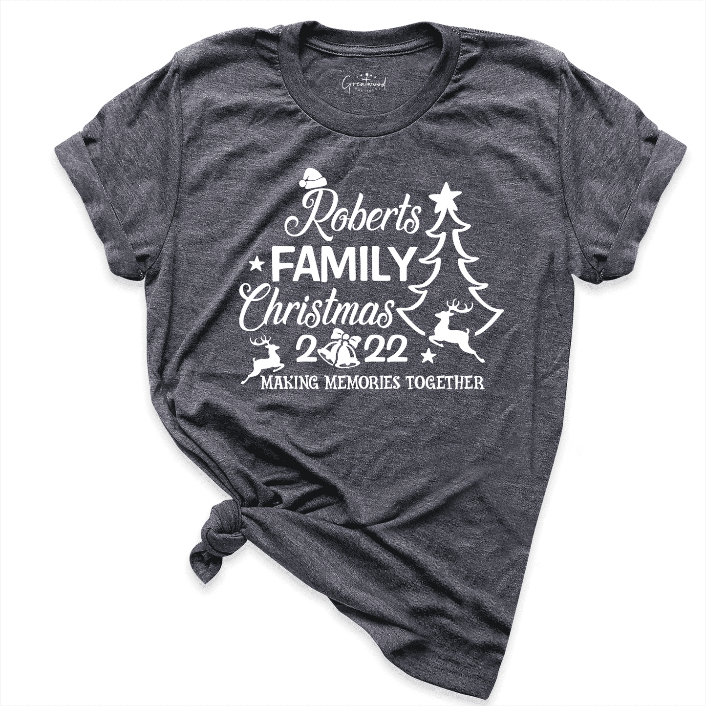 Christmas Family Name Custom Shirt D.Grey - Greatwood Boutique