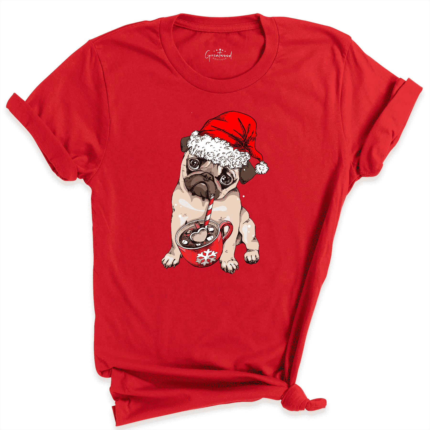 Christmas Paw Shirt Red - Greatwood Boutique
