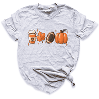 Floral Pumpkin Shirt Grey - Greatwood Boutique