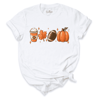 Floral Pumpkin Shirt White - Greatwood Boutique