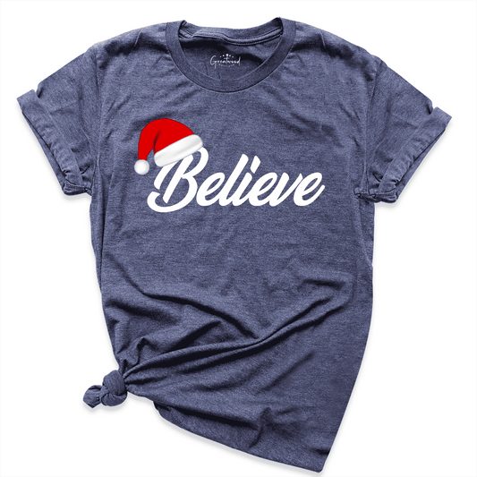 Believe Christmas Shirt Navy - Greatwood Boutique