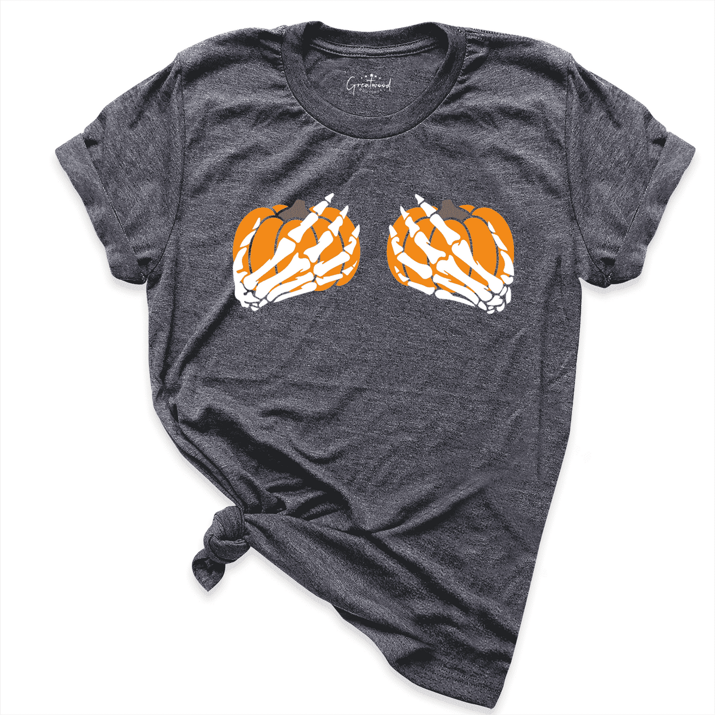 Skeleton Hand Bra Shirt D.Grey - Greatwood Boutique