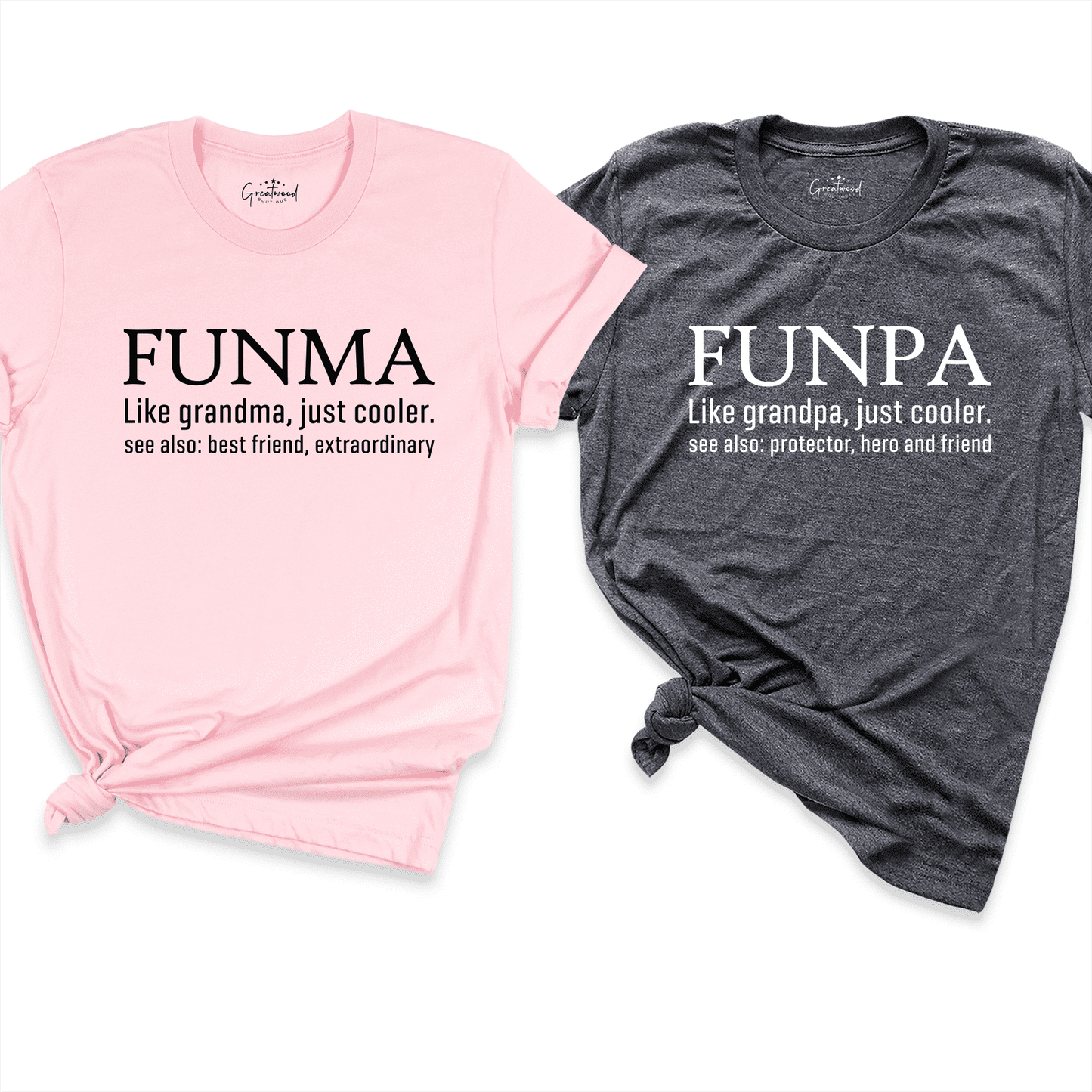 Funma & Funpa Shirt Pink D.Grey - Greatwood Boutique