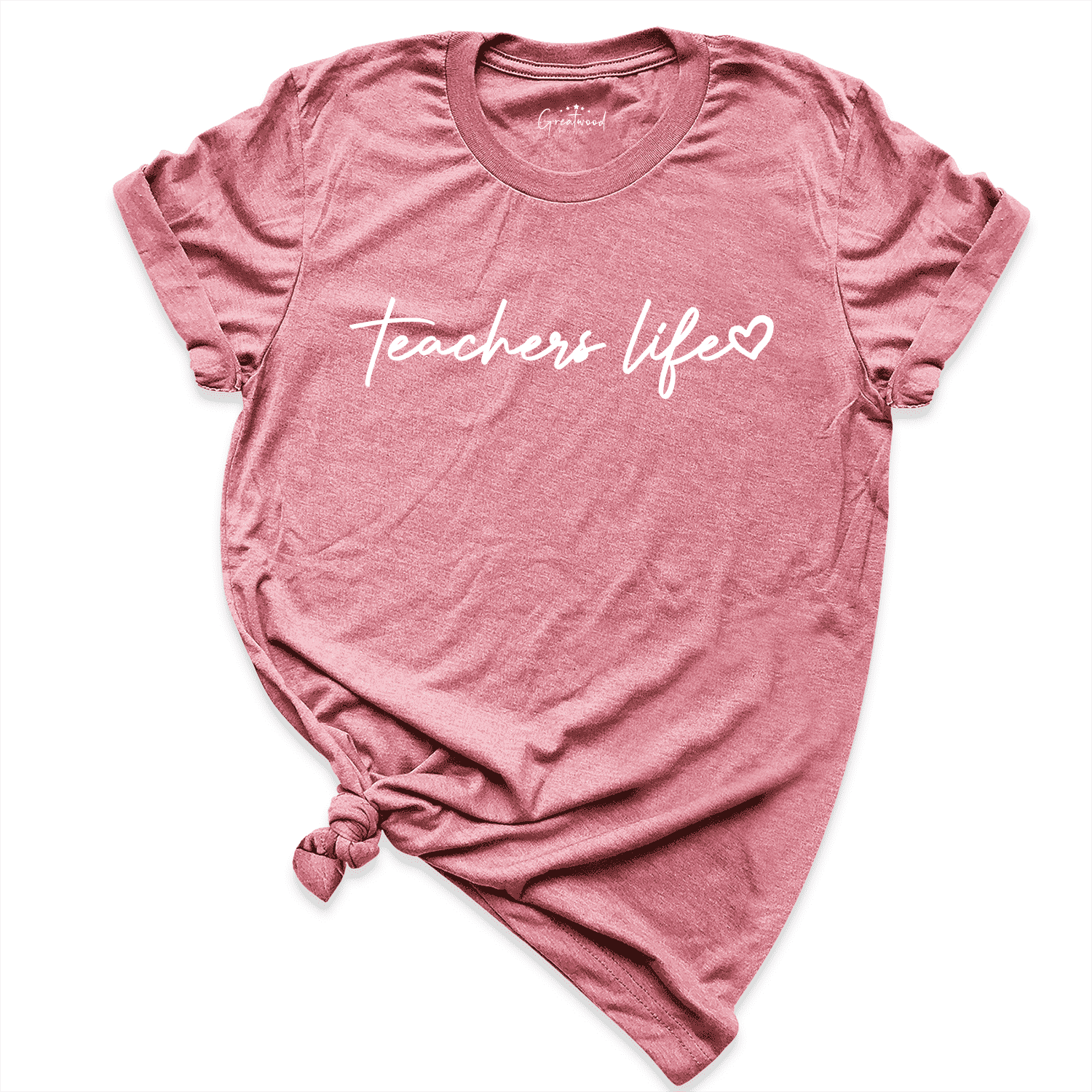 Teachers Life Shirt Mauve - Greatwood Boutique