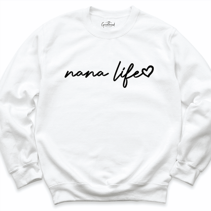 Nana Life Sweatshirt White - Greatwood Boutique