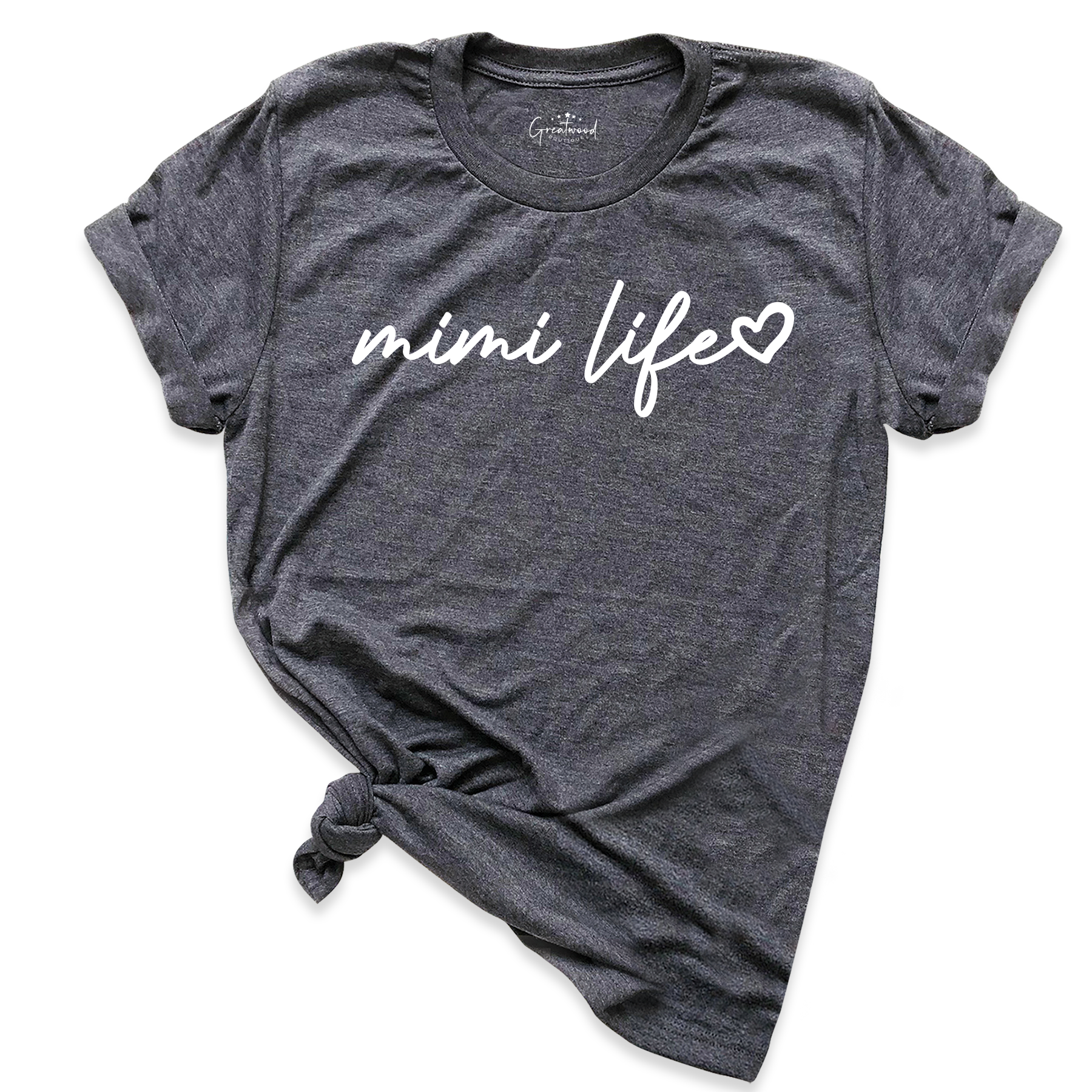 Mimi Life Shirt D.Grey - Greatwood Boutique