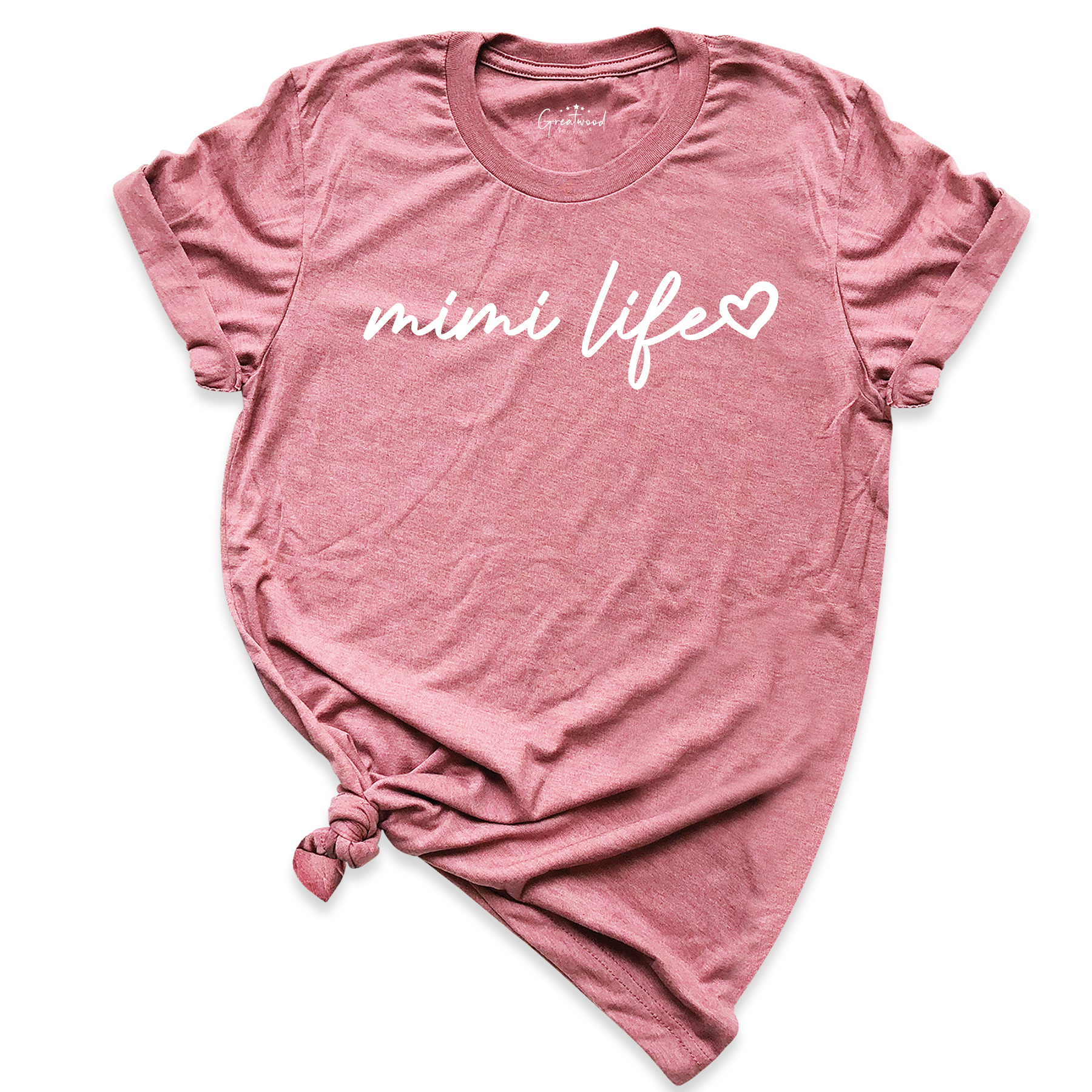 Mimi Life Shirt Mauve - Greatwood Boutique