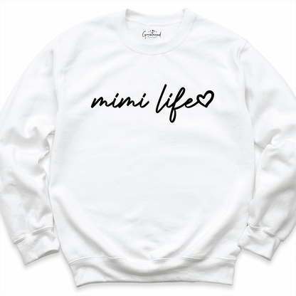 Mimi Life Sweatshirt White - Greatwood Boutique