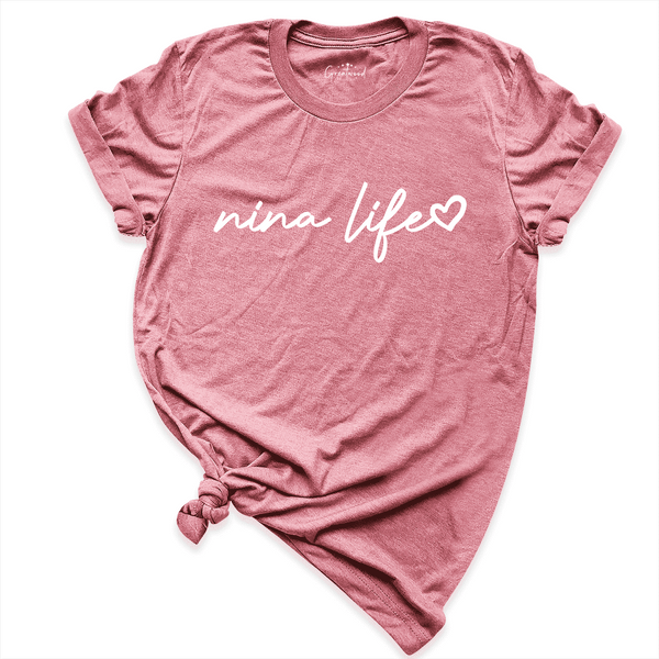 Nina Life Shirt Mauve - Greatwood Boutique