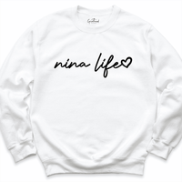 Nina Life Sweatshirt White - Greatwood Boutique