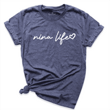 Nina Life Shirt Navy - Greatwood Boutique