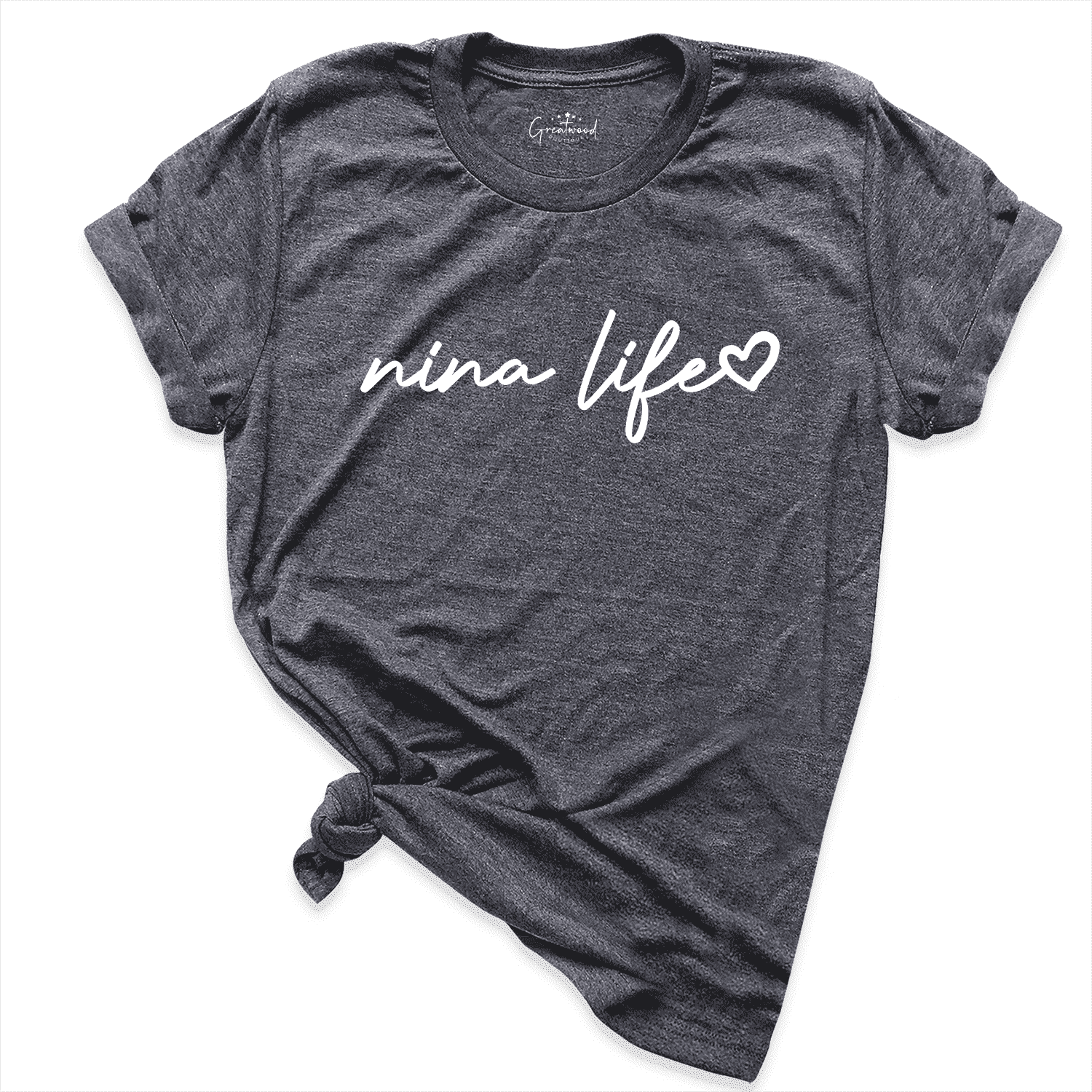 Nina Life Shirt D.Grey - Greatwood Boutique