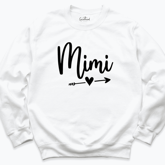 Mimi Arrow Sweatshirt white - Greatwood Boutique