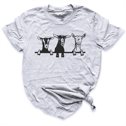 Cute Goats Shirt Grey - Greatwood Boutique
