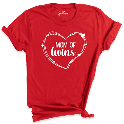 Mom Of Twins Shirt Red - Greatwood Boutique