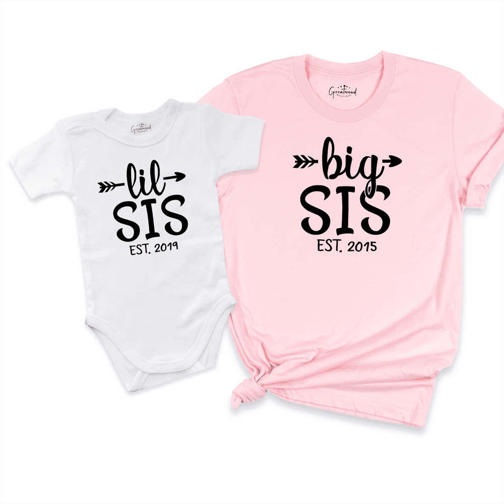 Big Sister Little Sister Shirt Pink - Greatwood Boutique