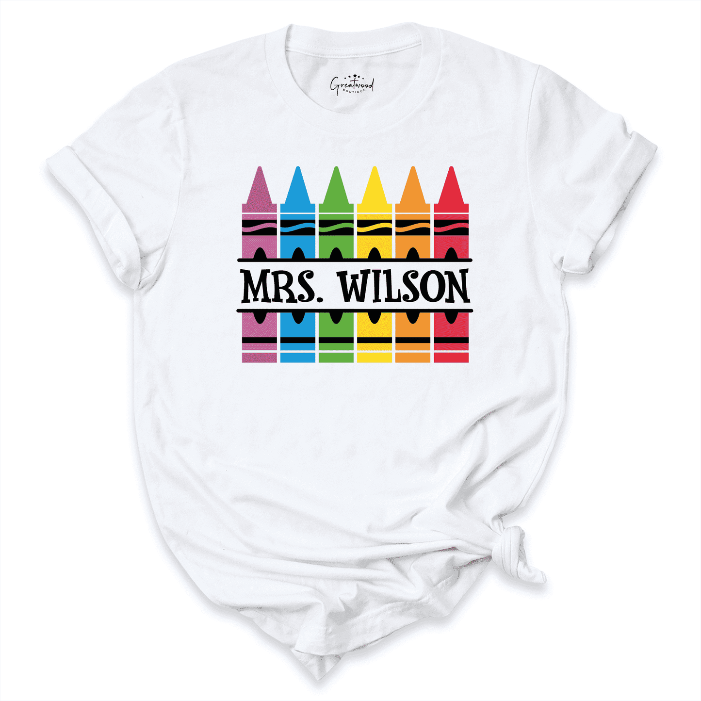 Customized Teacher Shirt White - Greatwood Boutique