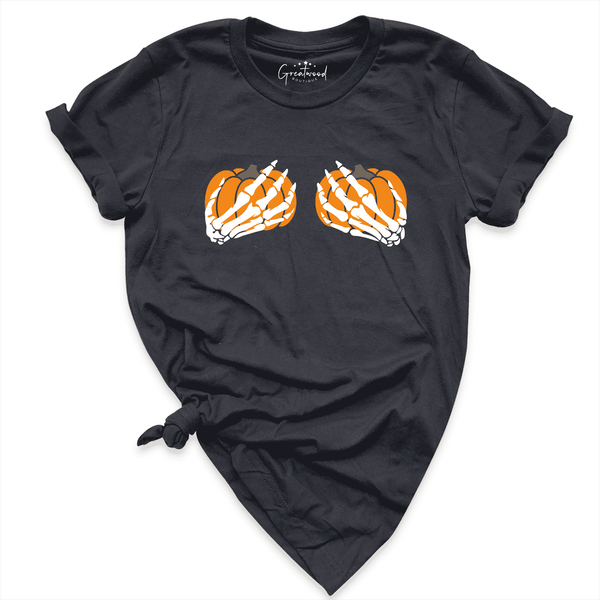 Skeleton Hands Pumpkin Shirt