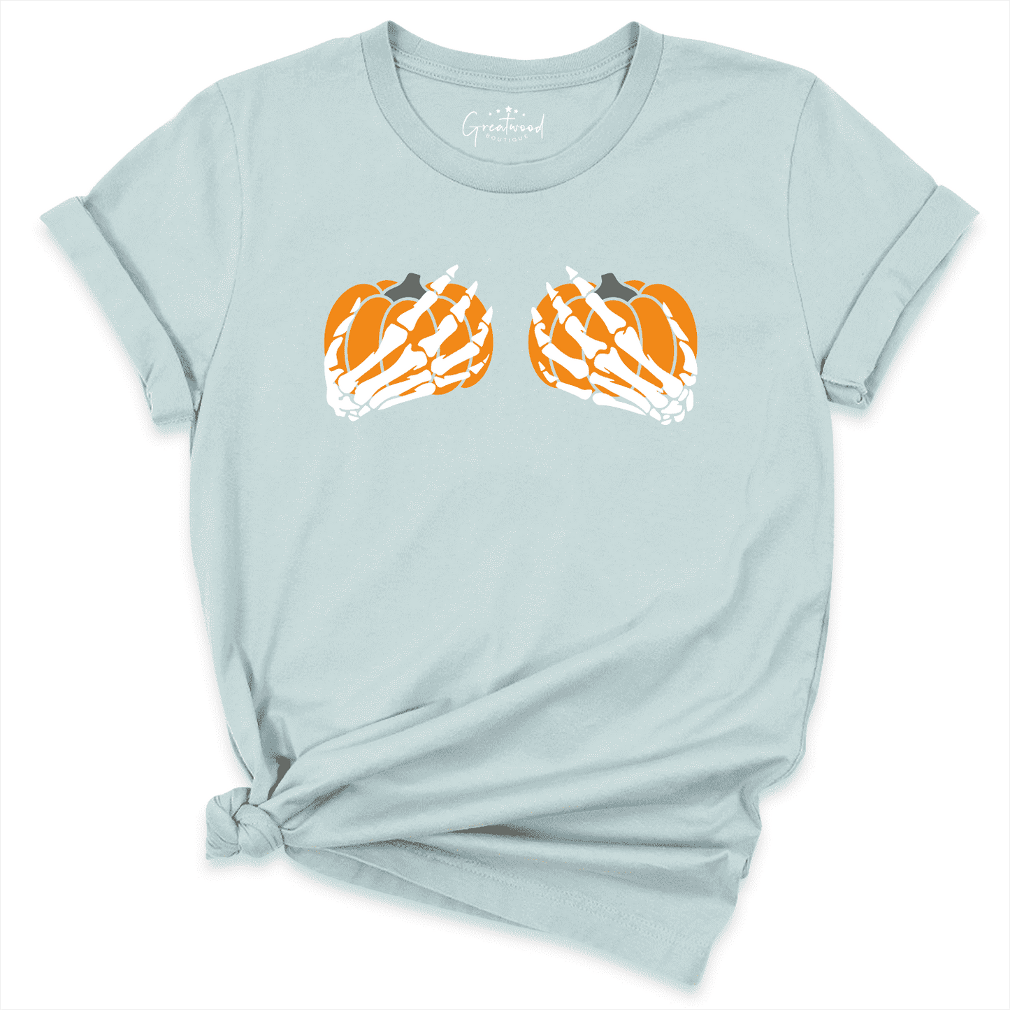 Skeleton Hands Pumpkin Shirt
