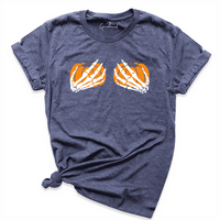 Skeleton Hands Pumpkin Shirt